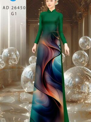 Vải Áo Dài Hoa Văn AD 26450