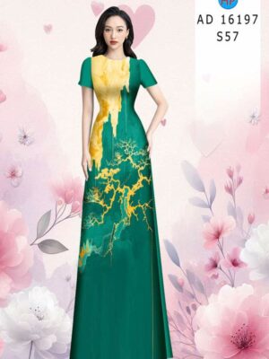 Vải Áo Dài Hoa Văn AD 16197
