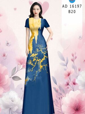 Vải Áo Dài Hoa Văn AD 16197