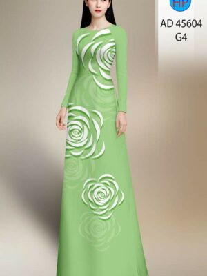 Vải Áo Dài Hoa Văn AD 45604