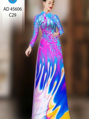 Vải Áo Dài Hoa Văn AD 45606