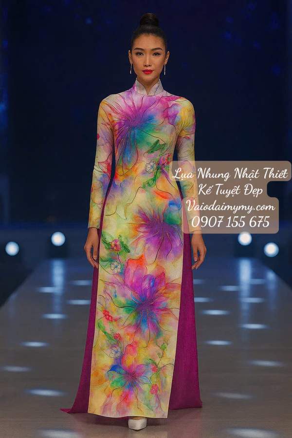 Vải Áo Dài Vai ao dai dep AD