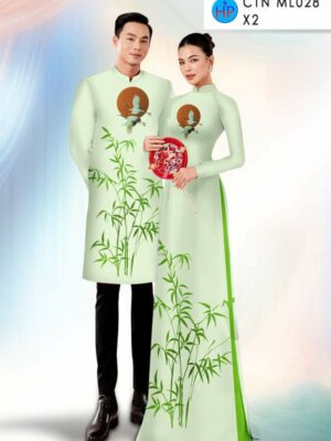 Vải Áo Dài Cặp Đôi Tre Trúc AD CTN ML028