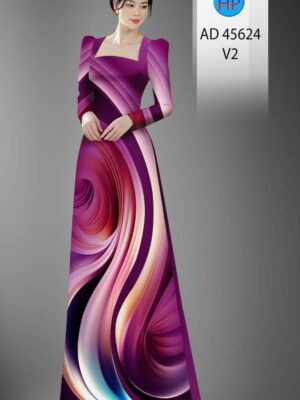 Vải Áo Dài Hoa Văn AD 45624