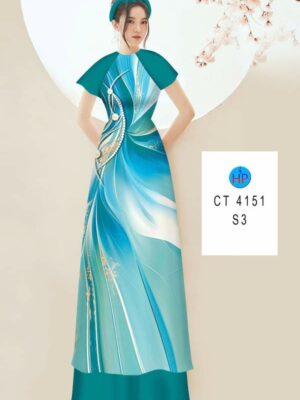Vải Áo Dài Hoa In 3D AD CT4151