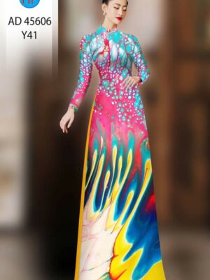 Vải Áo Dài Hoa Văn AD 45606