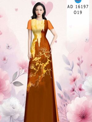 Vải Áo Dài Hoa Văn AD 16197