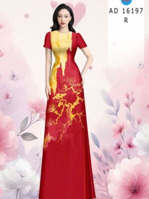Vải Áo Dài Hoa Văn AD 16197