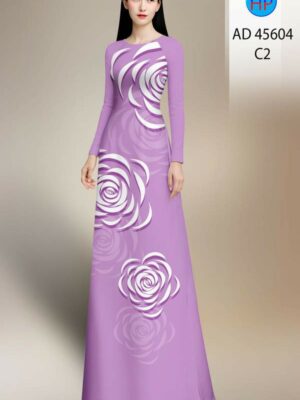 Vải Áo Dài Hoa Văn AD 45604