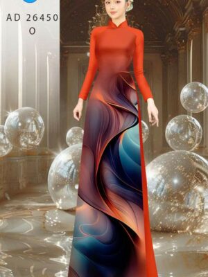 Vải Áo Dài Hoa Văn AD 26450