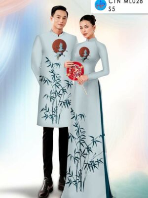 Vải Áo Dài Cặp Đôi Tre Trúc AD CTN ML028