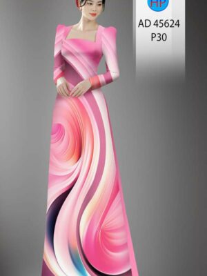 Vải Áo Dài Hoa Văn AD 45624