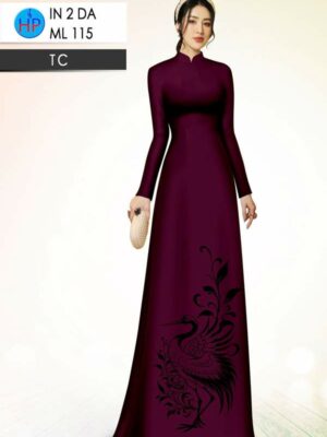 Vải Áo Dài Chim Hạc AD ML115