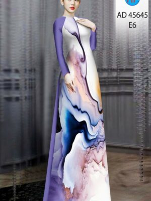 Vải Áo Dài Hoa Văn AD 45645