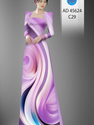 Vải Áo Dài Hoa Văn AD 45624