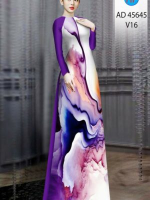 Vải Áo Dài Hoa Văn AD 45645