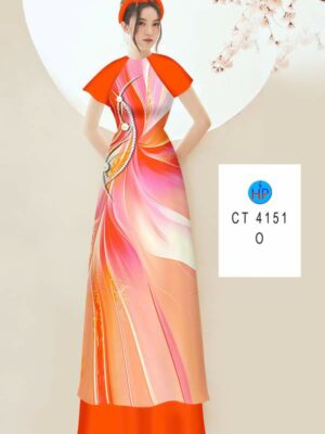 Vải Áo Dài Hoa In 3D AD CT4151