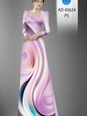 Vải Áo Dài Hoa Văn AD 45624