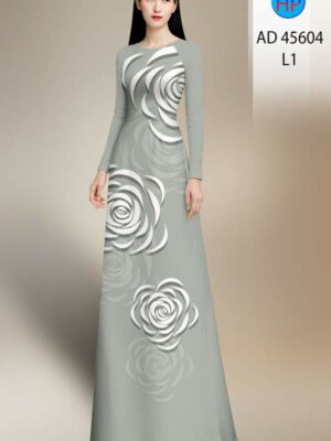 Vải Áo Dài Hoa Văn AD 45604