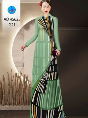 Vải Áo Dài Hoa Văn AD 45625