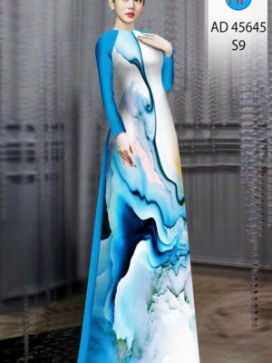 Vải Áo Dài Hoa Văn AD 45645