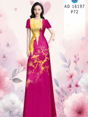 Vải Áo Dài Hoa Văn AD 16197