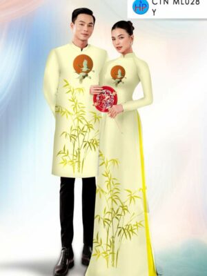 Vải Áo Dài Cặp Đôi Tre Trúc AD CTN ML028