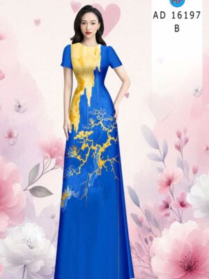 Vải Áo Dài Hoa Văn AD 16197