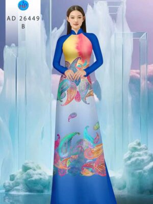 Vải Áo Dài Hoa Văn AD 26449