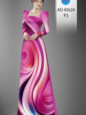 Vải Áo Dài Hoa Văn AD 45624