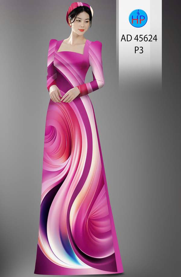 Vải Áo Dài Hoa Văn AD 45624