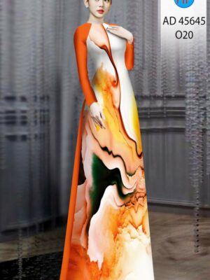 Vải Áo Dài Hoa Văn AD 45645