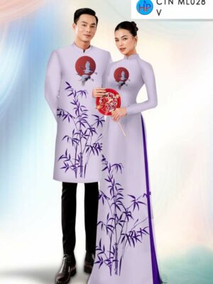 Vải Áo Dài Cặp Đôi Tre Trúc AD CTN ML028