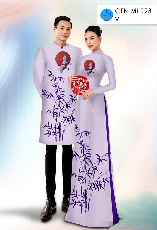 Vải Áo Dài Cặp Đôi Tre Trúc AD CTN ML028