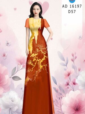 Vải Áo Dài Hoa Văn AD 16197