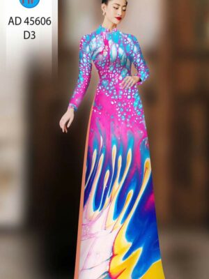 Vải Áo Dài Hoa Văn AD 45606