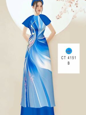 Vải Áo Dài Hoa In 3D AD CT4151