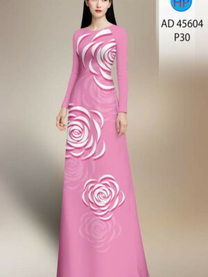 Vải Áo Dài Hoa Văn AD 45604