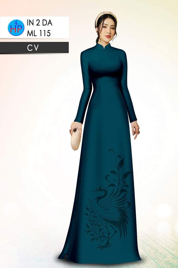 Vải Áo Dài Chim Hạc AD ML115
