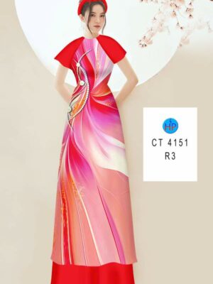 Vải Áo Dài Hoa In 3D AD CT4151