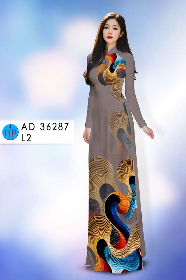 Vải Áo Dài Hoa Văn AD 36287