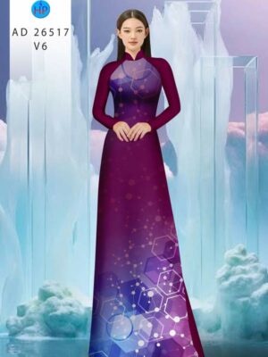 Vải Áo Dài Hoa Văn AD 26517
