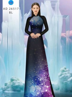 Vải Áo Dài Hoa Văn AD 26517