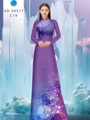 Vải Áo Dài Hoa Văn AD 26517