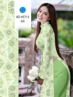 Vải Áo Dài Hoa Văn AD 45713
