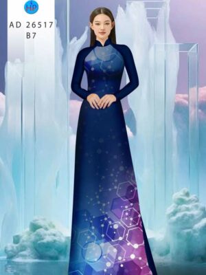 Vải Áo Dài Hoa Văn AD 26517