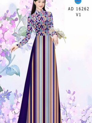 Vải Áo Dài Hoa Văn AD 16262