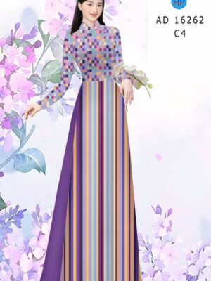 Vải Áo Dài Hoa Văn AD 16262