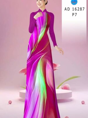 Vải Áo Dài Hoa Văn AD 16287