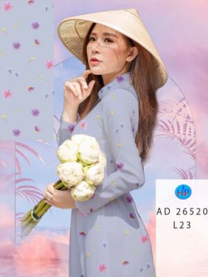 Vải Áo Dài Hoa Đều AD 26520